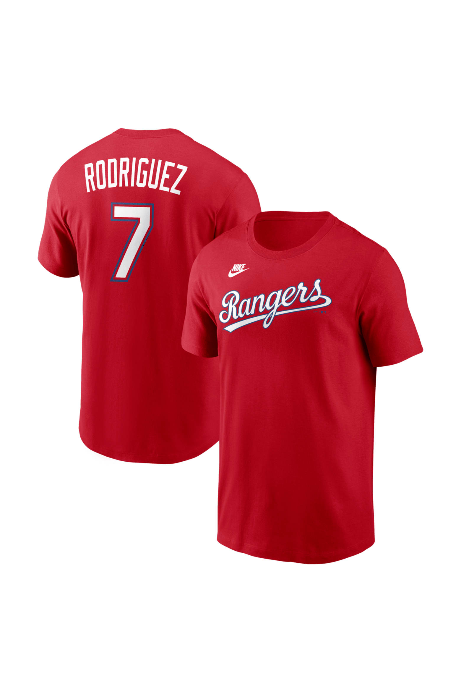 Texas Rangers Colorized Nike Men's Nike Ivan Rodriguez Red Texas Rangers Cooperstown Collection ...