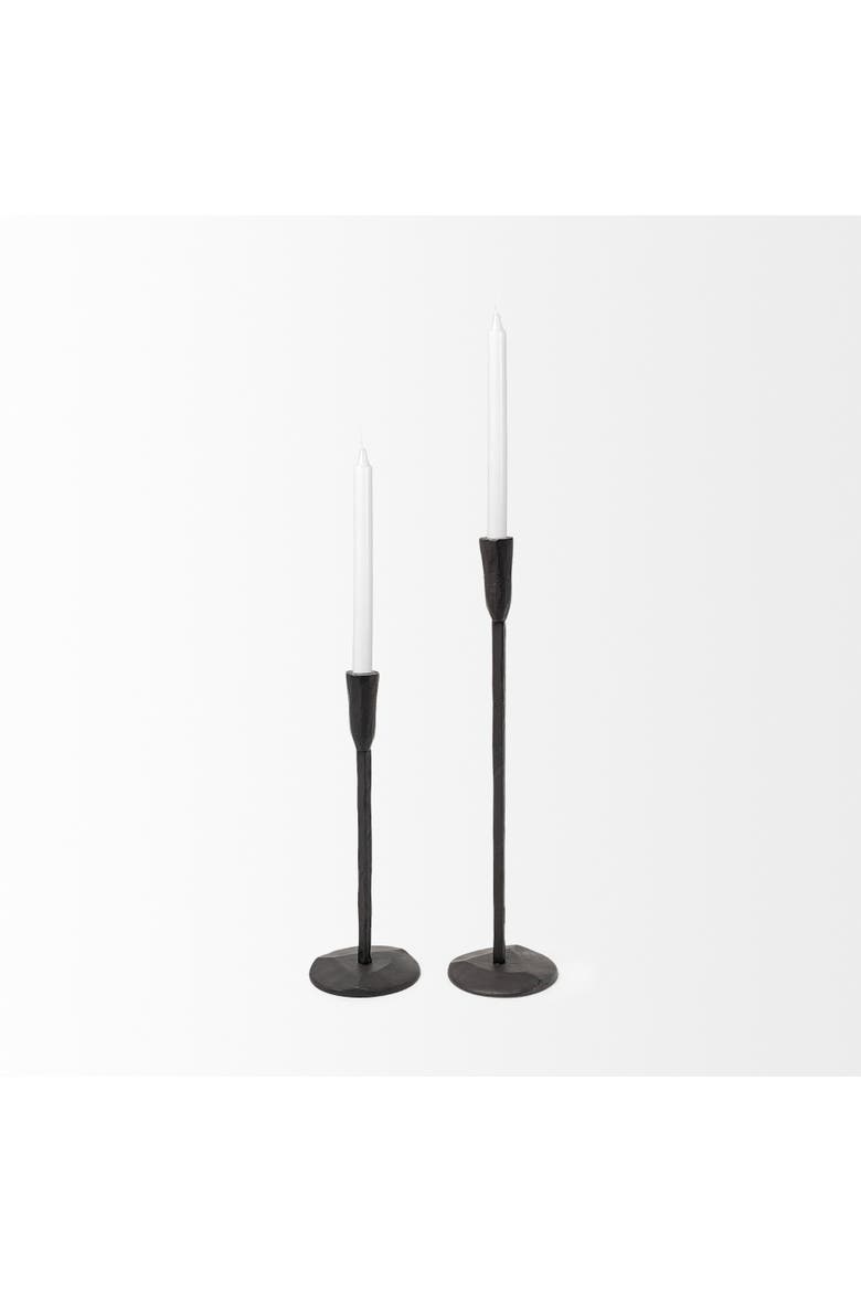Levit Table Candle Holder, Alternate, color, Black