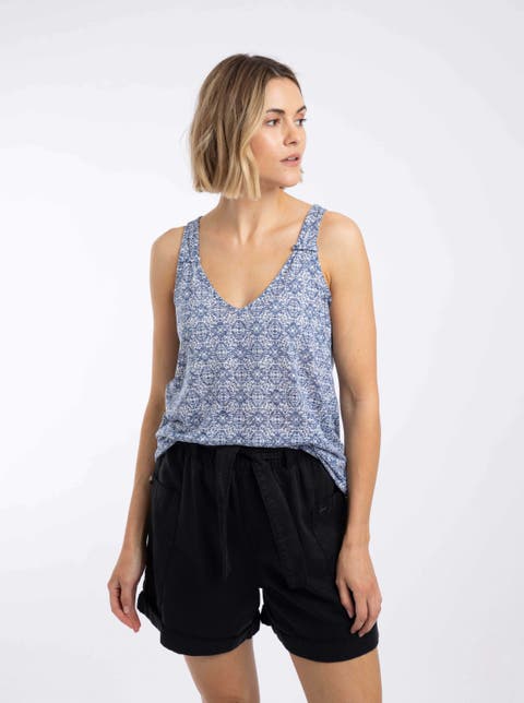 Aliana Printed Burnout Vest