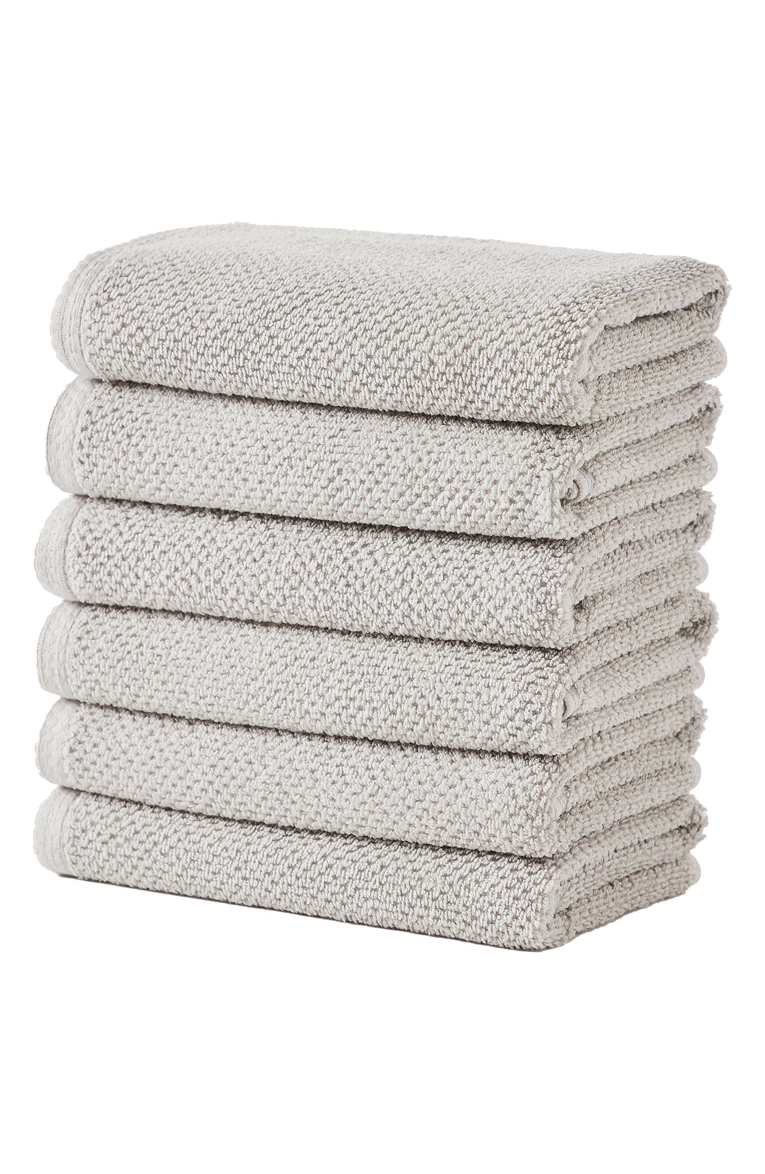 Woven & Weft Popcorn Texture 6-Piece Towel Set