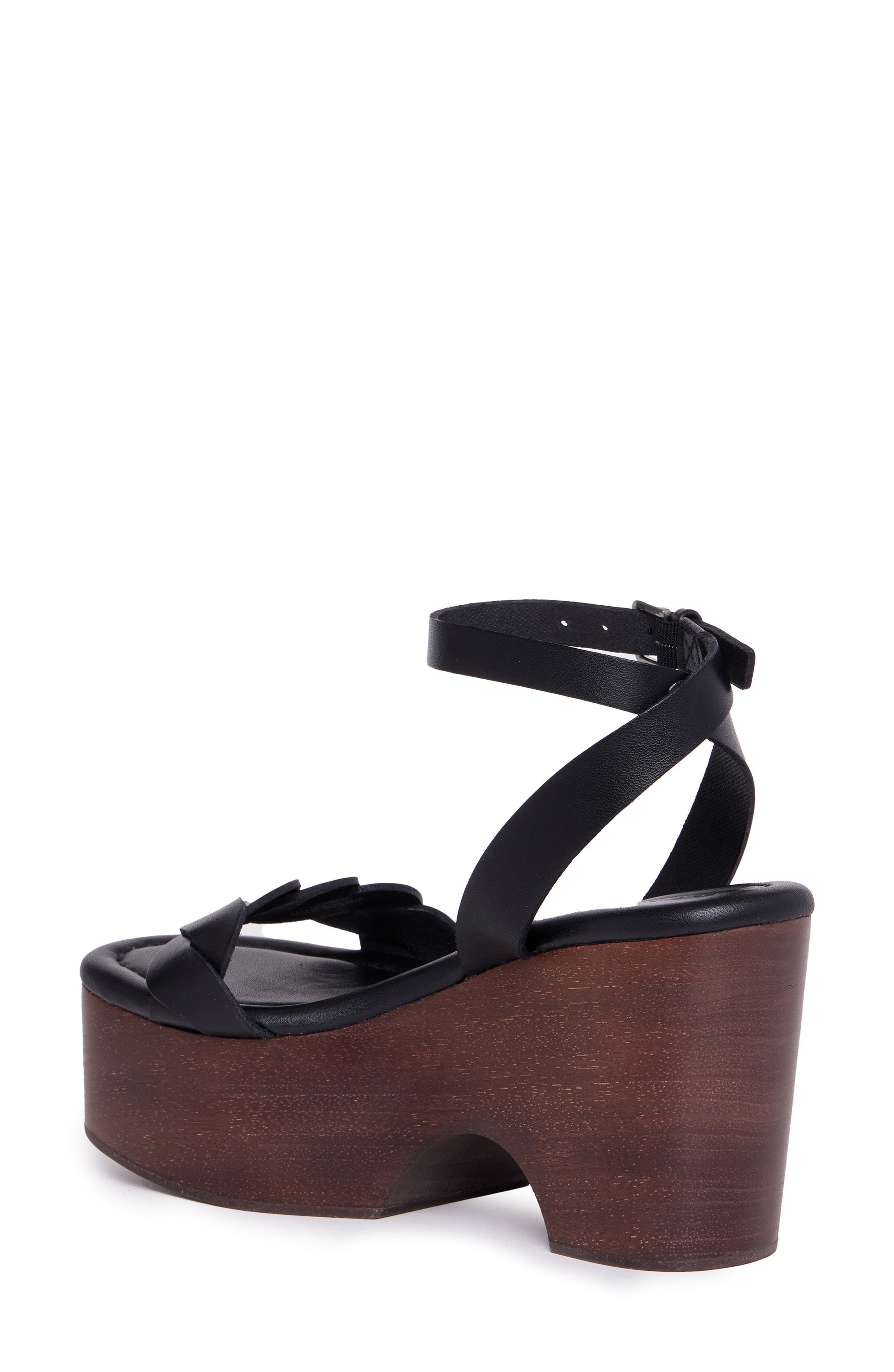 PAIGE Romy Ankle Strap Platform Sandal, Alternate, color, Black