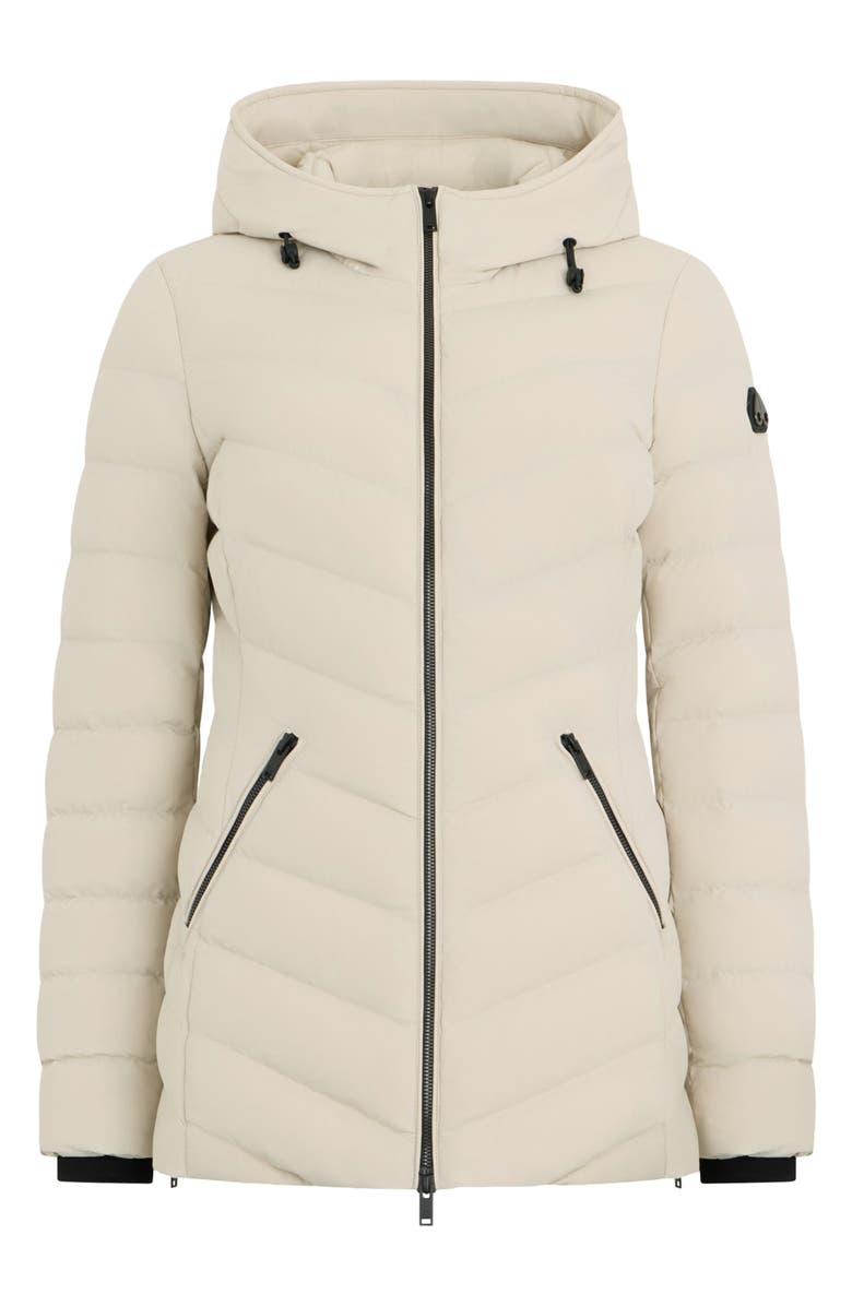 Moose Knuckles Rockcliff 5 Water Repellent Hooded 800 Fill Power Down Puffer Jacket, Alternate, color, Alabaster