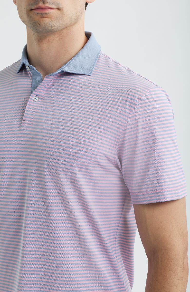 johnnie-O Cruz Stripe Performance Jersey Polo, Alternate, color, 