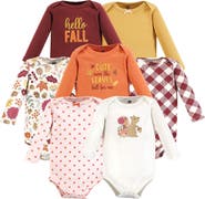 Hudson Baby Soft Cotton Long-Sleeve Bodysuits 7-Piece Value Pack