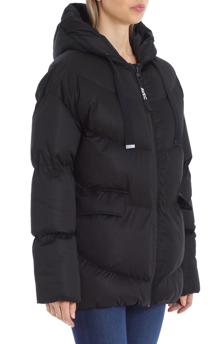 Avec Les Filles Water Resistant Hooded Cozy Duvet Puffer Jacket, Alternate, color, 