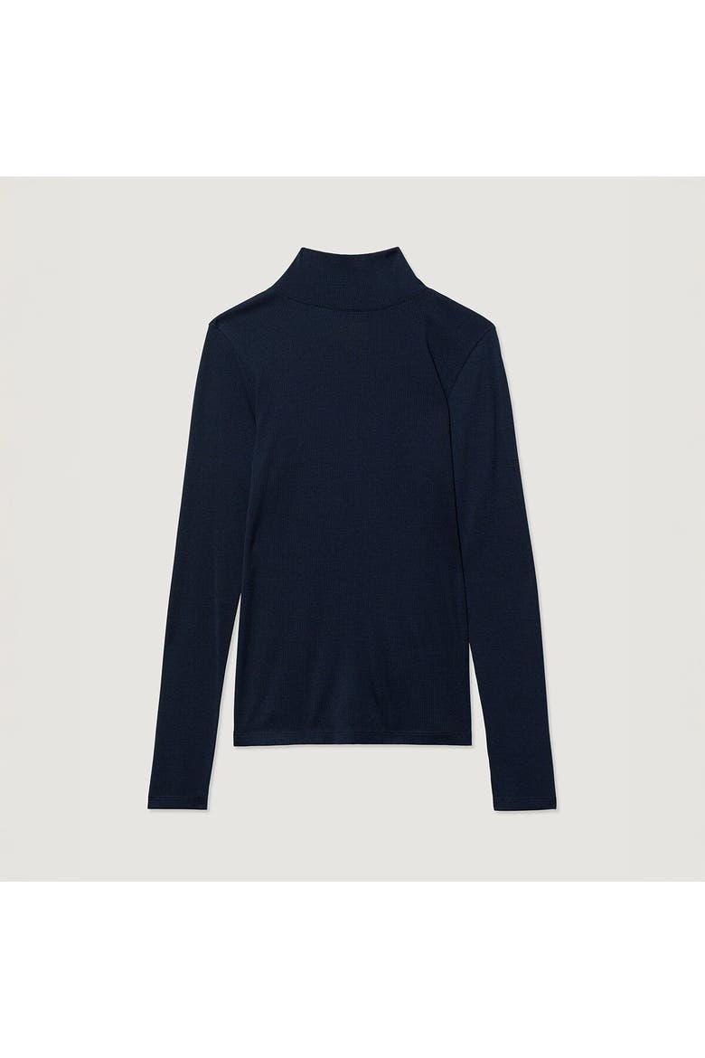 Ribbed Merino Turtleneck 02 - Women's, Alternate, color, Woad