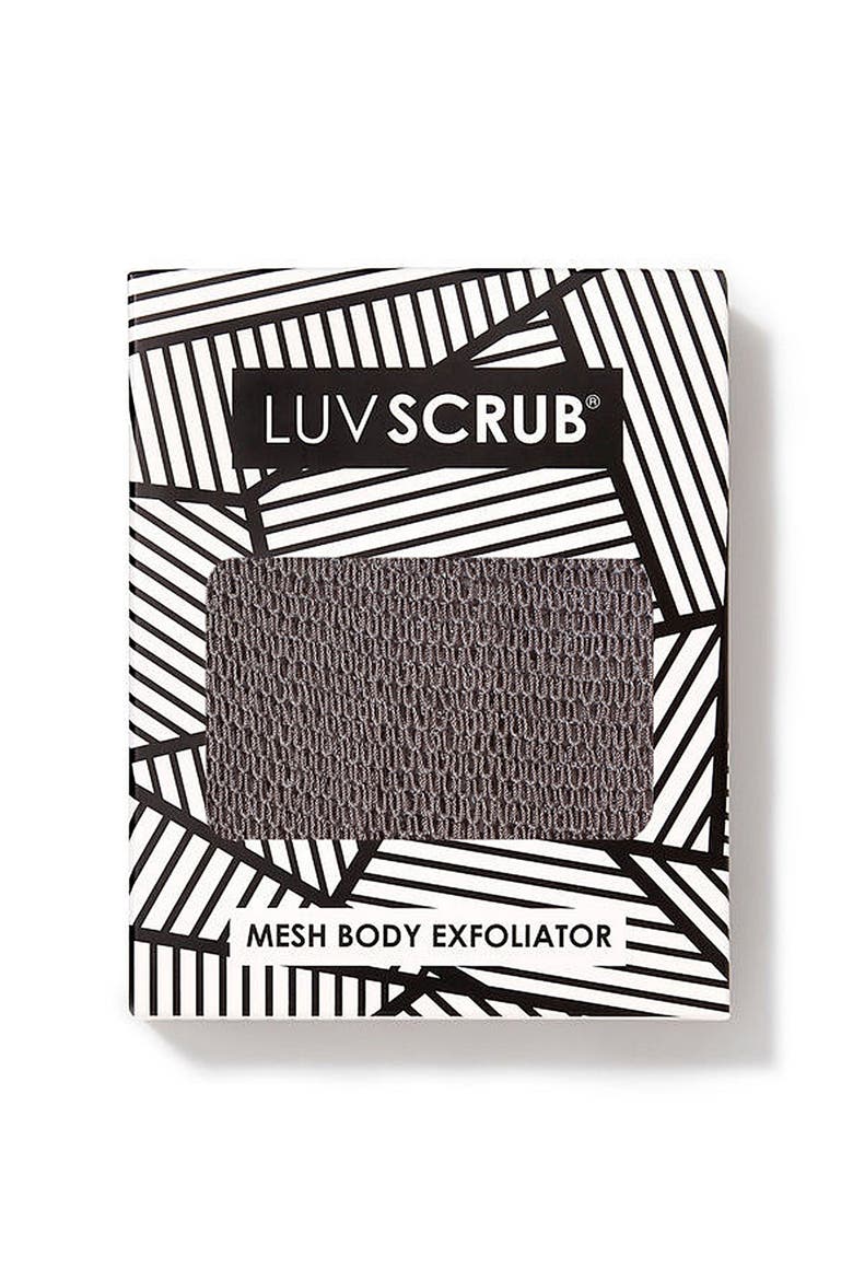 Clean Slate Mesh Body Exfoliator, Main, color, Clean Slate - Warm grey