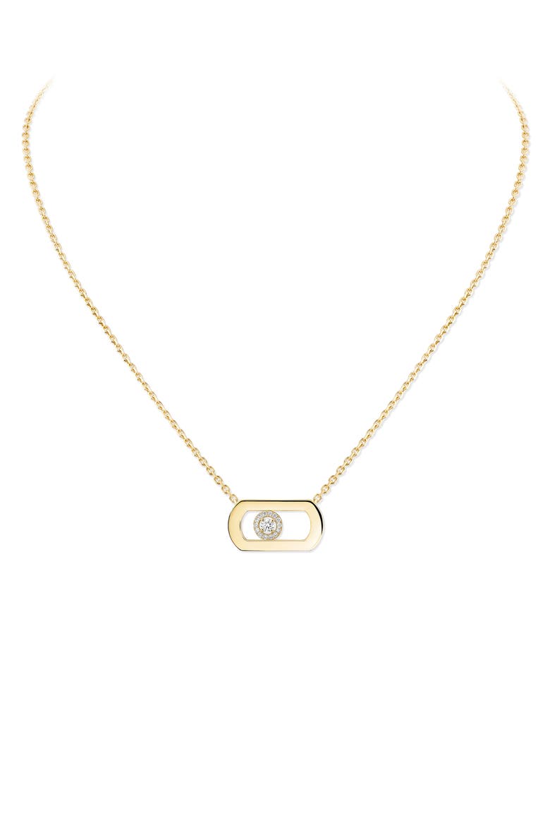 So Move Pendant Necklace, Main, color, YELLOW GOLD