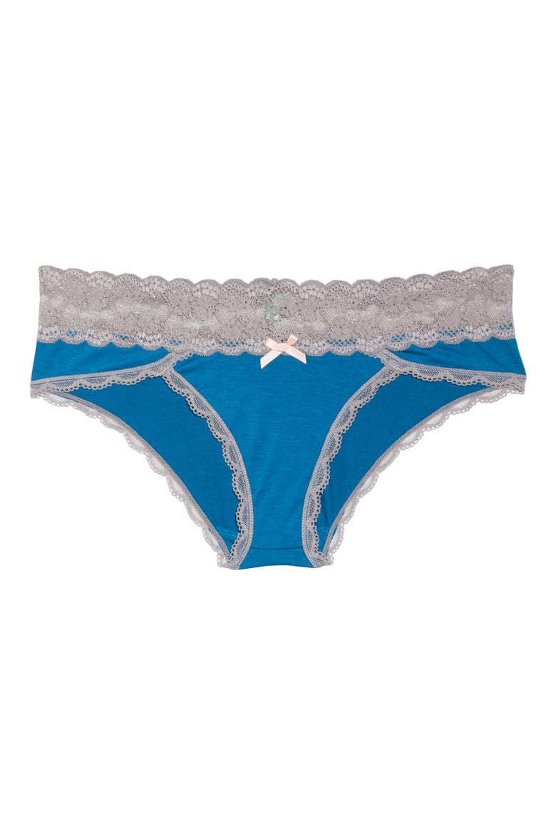 Intimates Ahna Hipster Panties, Alternate, color, DARK LAKE
