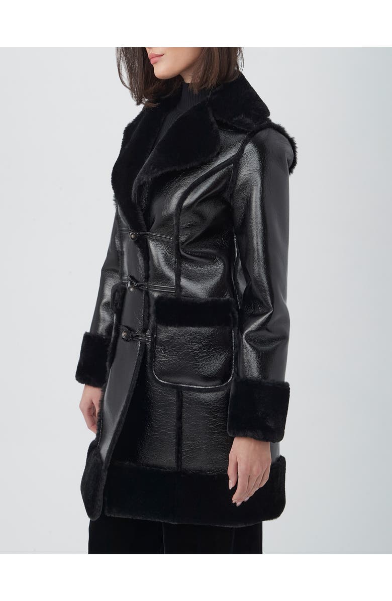 Trina Turk Prisley Coat, Alternate, color, Black