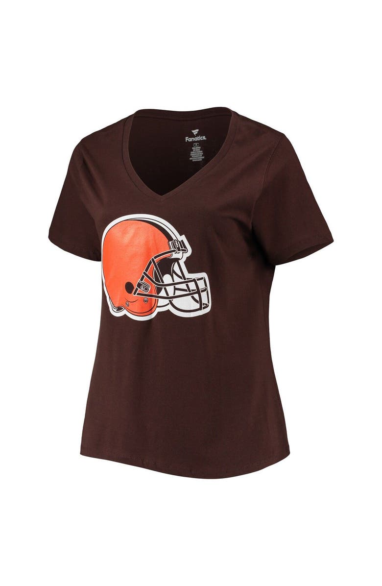 FANATICS Women's Fanatics Branded Deshaun Watson Brown Cleveland Browns Plus Size Player Name & Number V-Neck T-Shirt, Alternate, color, Brown