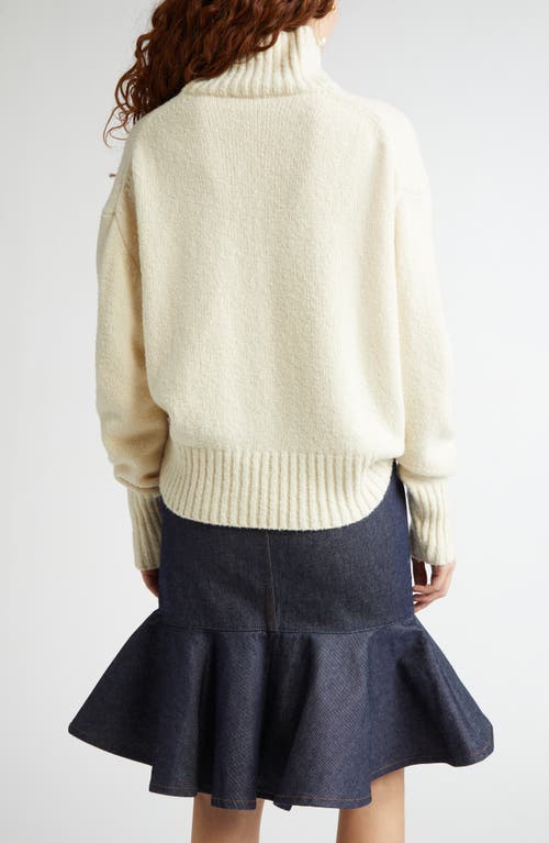Bite Studios Chunky Organic Wool Roller Knit Sweater In Off-white