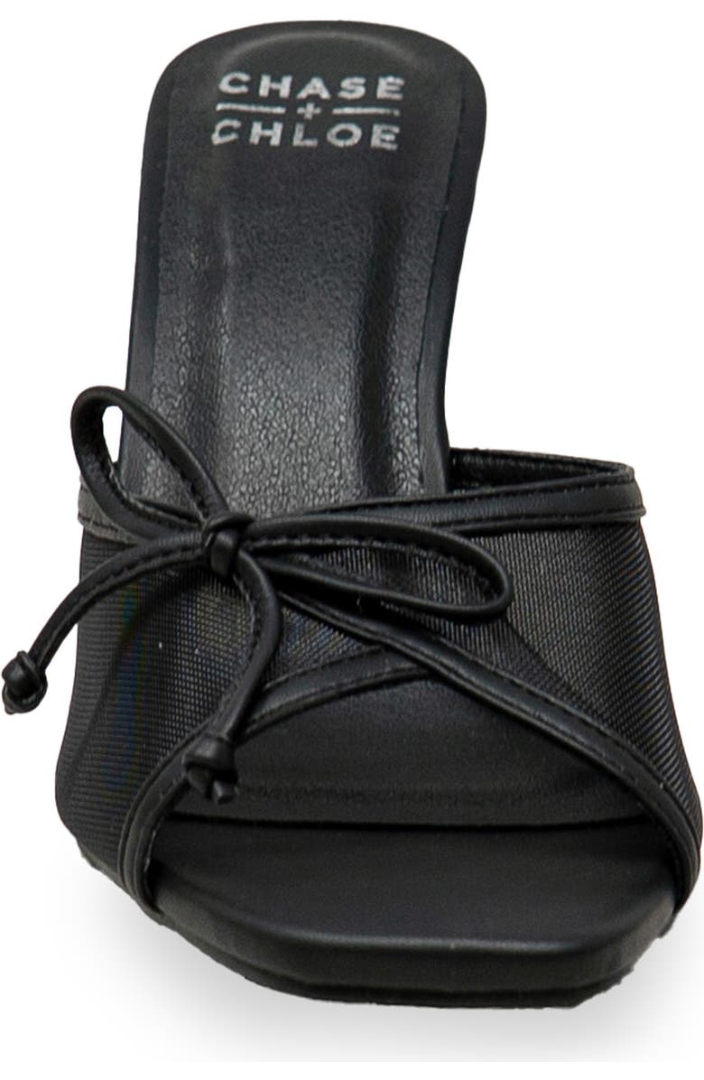 CHASE AND CHLOE Baela Mesh Sandal, Alternate, color, Black Mesh