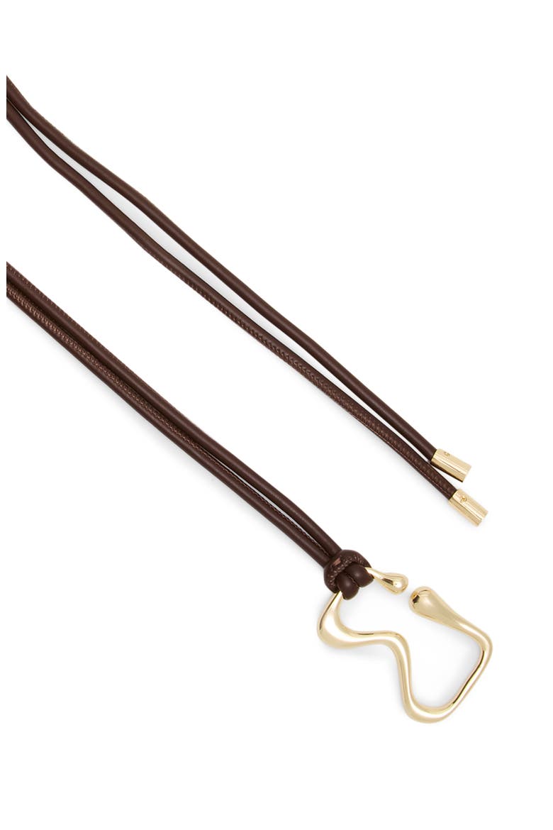Faux Leather Belt, Alternate, color, CHOCOLATE