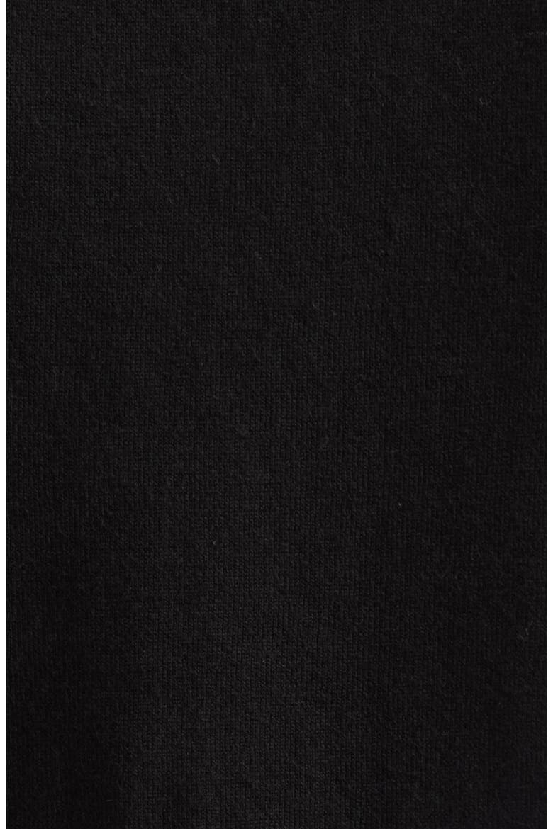 Ari Short Sleeve Cashmere Sweater, Alternate, color, BLACK
