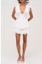 Daisy Eyelet Tiered Cotton Fit & Flare Minidress
