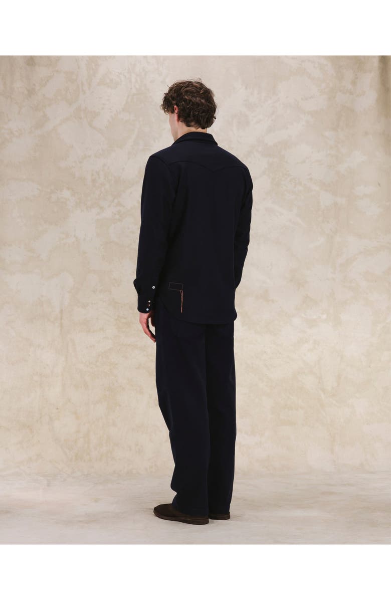 Fortela Pasadena Western Flannel Shirt, Alternate, color, Blue