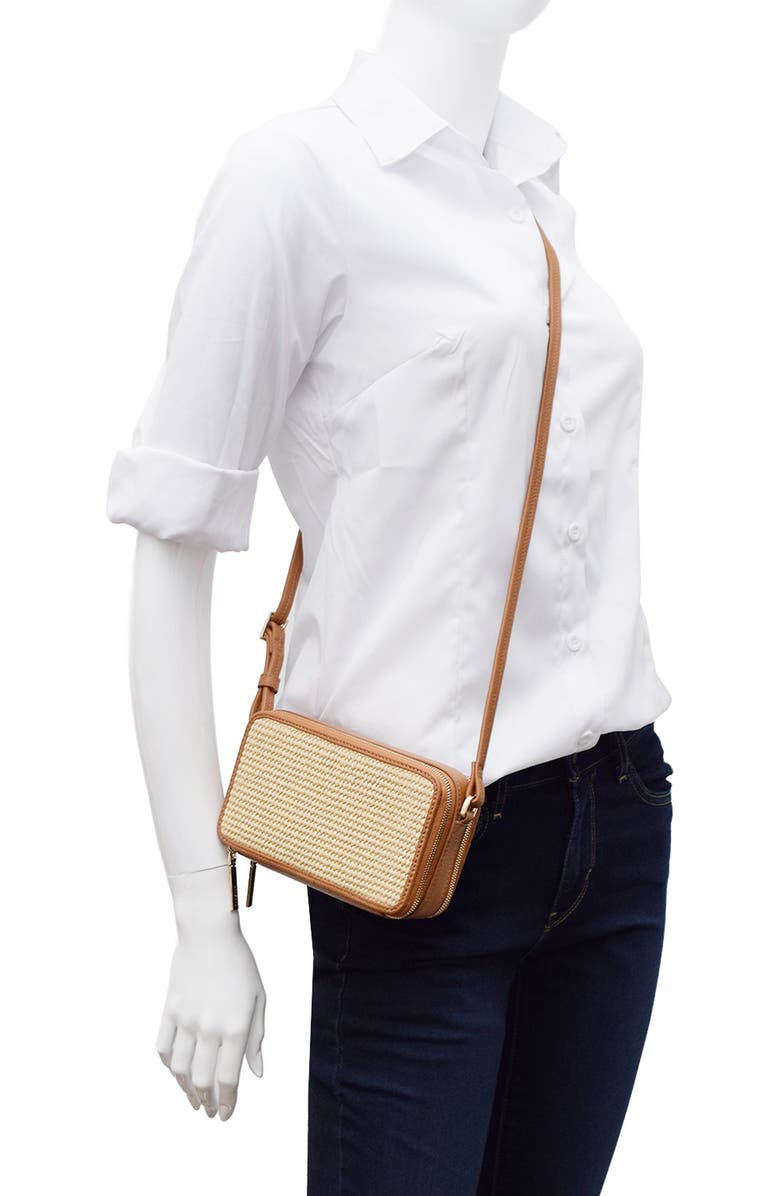 Thacker Riley Woven Crossbody Bag, Alternate, color, Natural/ Tan