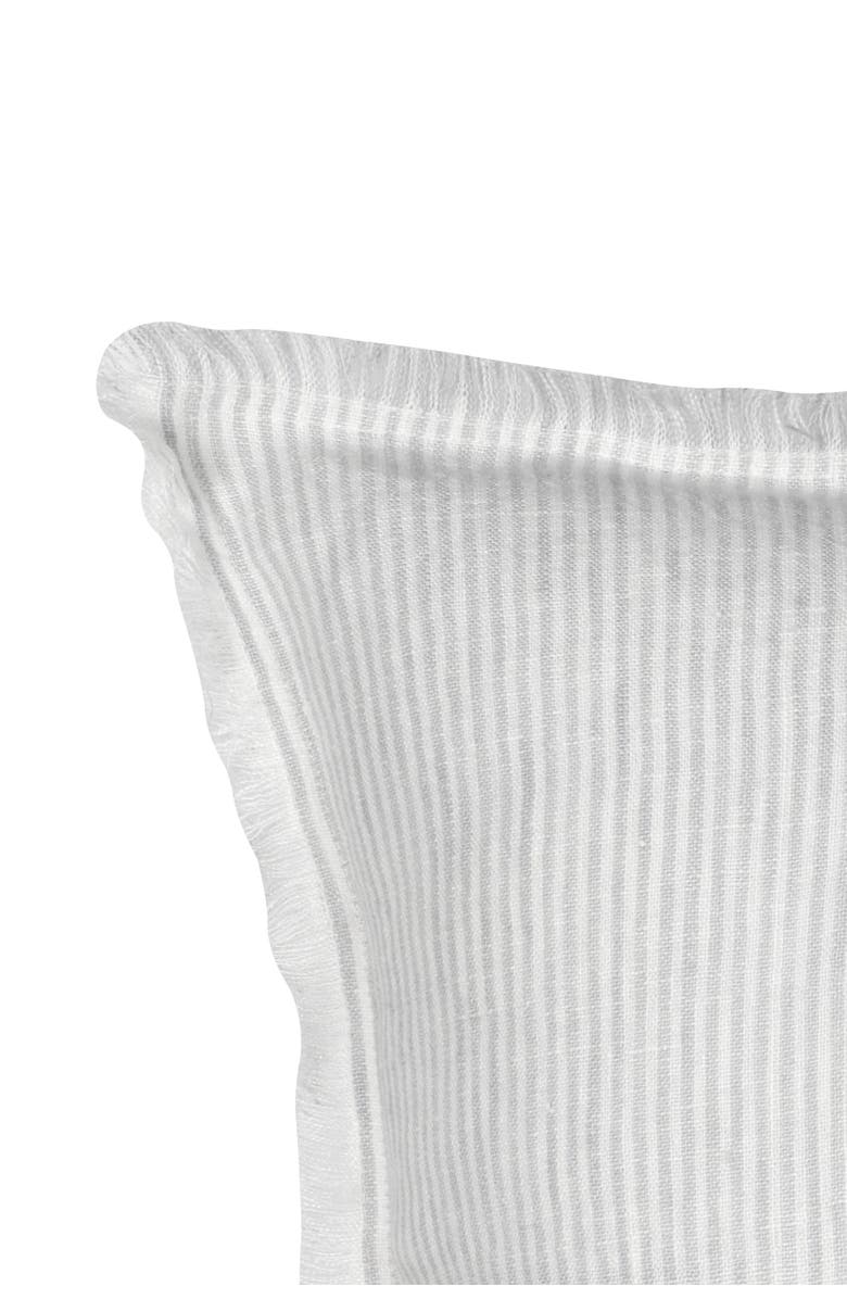 Anaya So Soft Linen Pillow with Down Insert, Alternate, color, Grey