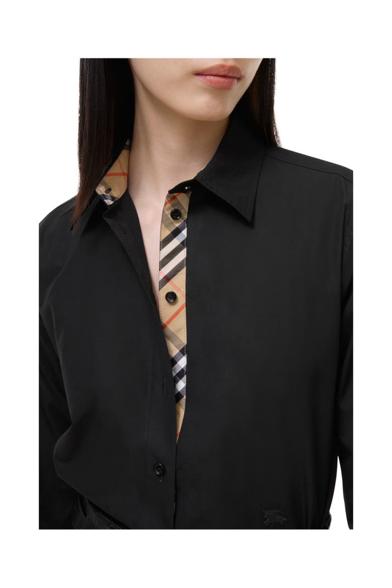Classic Fit Cotton Poplin Shirt, Alternate, color, Black