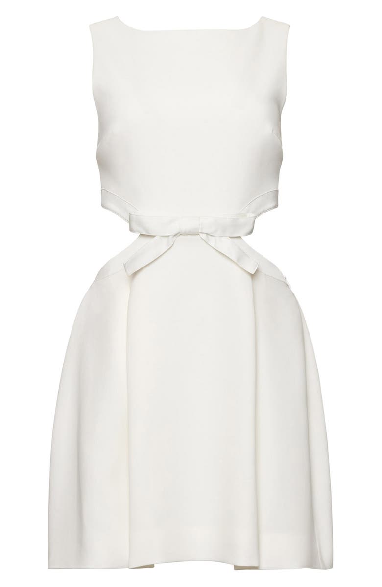 Cinq à Sept Hinda Cutout Minidress, Alternate, color, Ivory/ Ivory