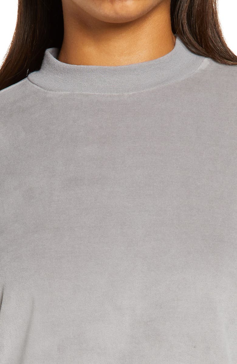 PJ Salvage Silky Velour Mock Neck Top, Alternate, color,