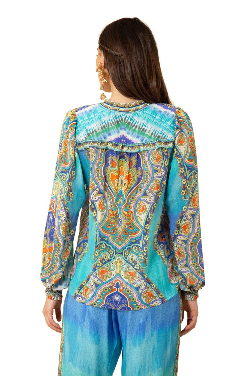 Hale Bob Natalia Silk Top, Alternate, color, 