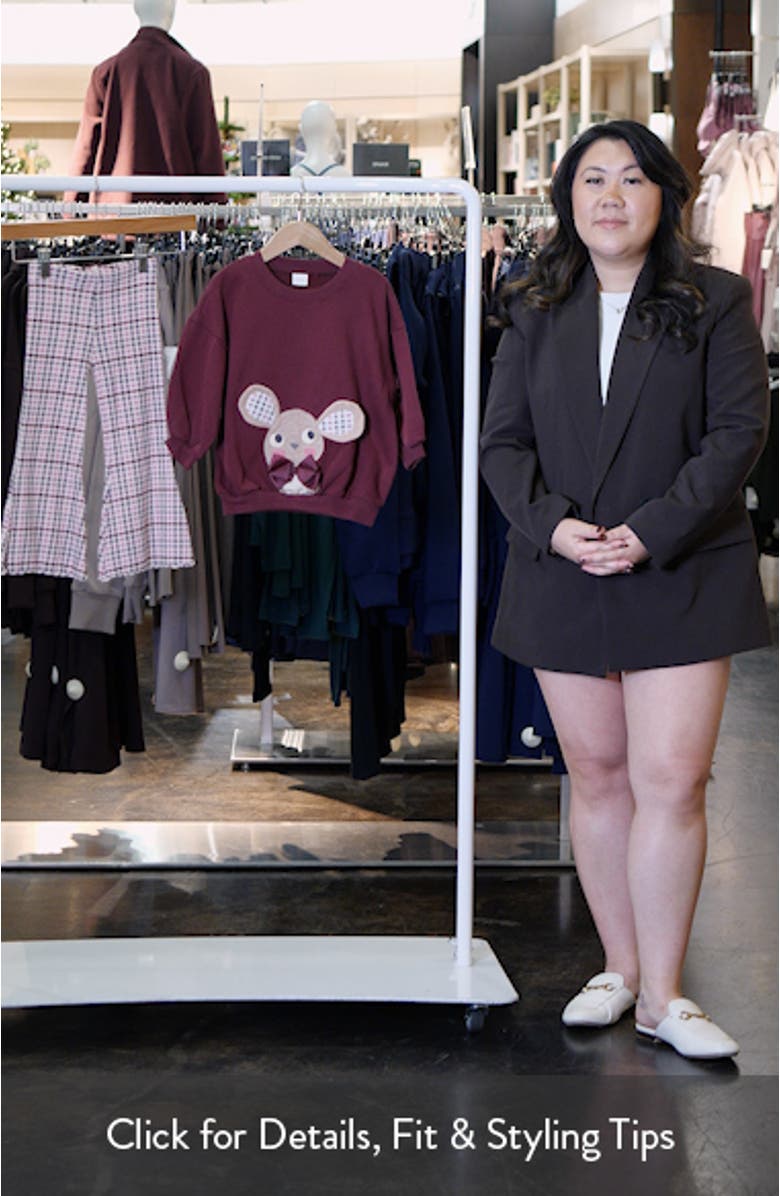 Kids' Holiday Appliqué Graphic Sweatshirt & Flare Leggings Set, sales video thumbnail