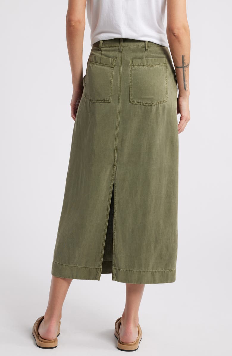 Treasure & Bond Utility Maxi Skirt, Alternate, color, Olive Kalamata
