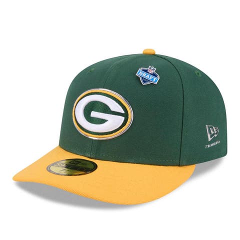 Men's New Era  Green/Gold Green Bay Packers 2026 NFL Draft Pre-Curved 59FIFTY Fitted Hat