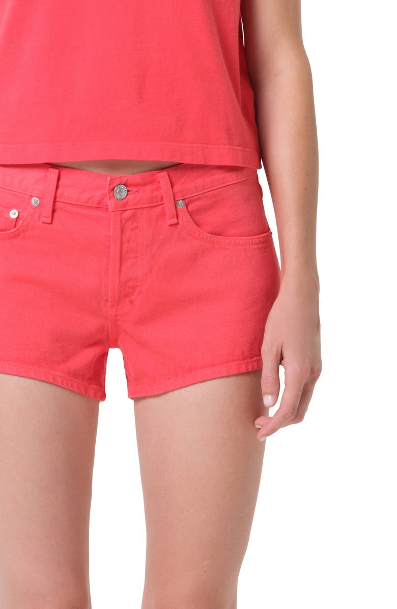 AGOLDE Parker Low Rise Denim Shorts, Alternate, color, Carnival