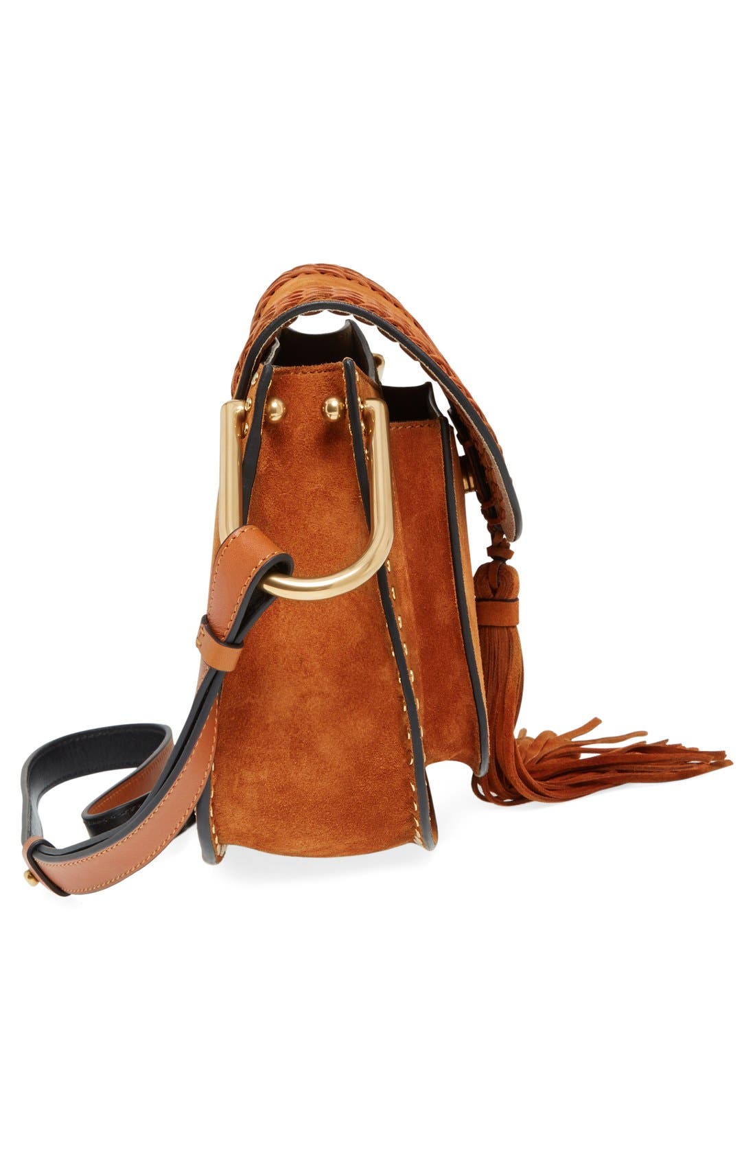 'Small Hudson' Shoulder Bag, Alternate, color, CARAMEL
