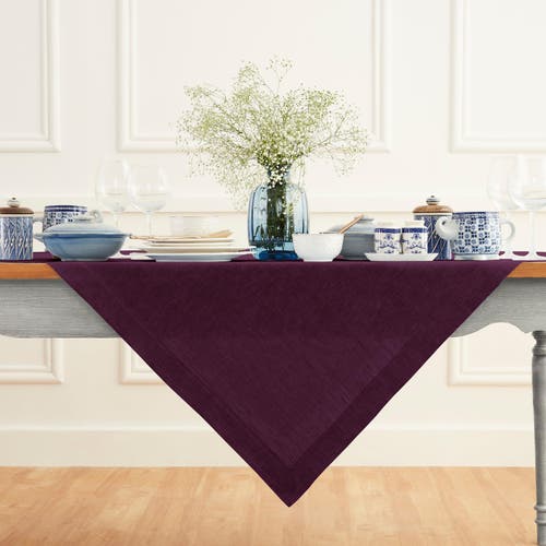 Solino Home Linen Table Throw In Purple