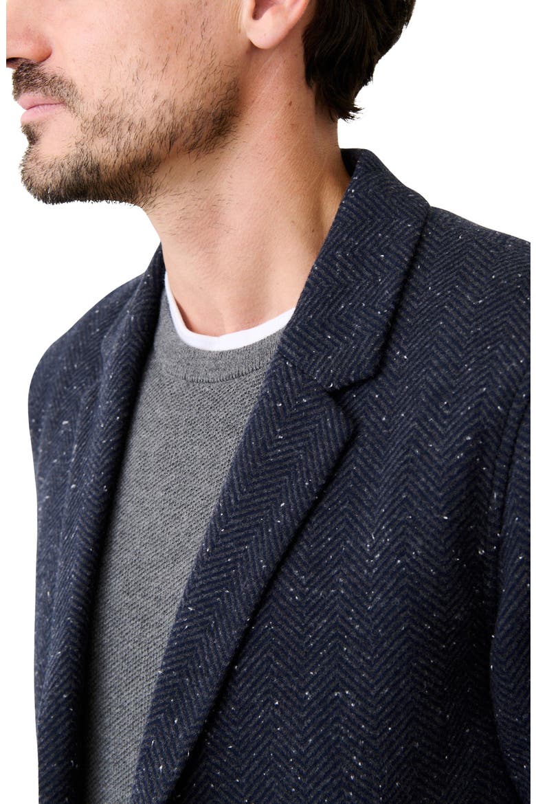 Pacifica Neppy Navy Stretch Herringbone Blazer, Alternate, color, DARK HERRINGBONE