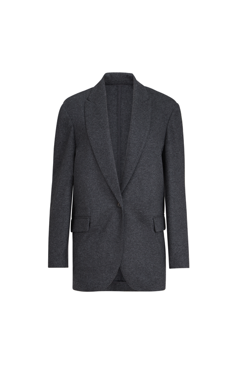 Cashmere jersey blazer with monili