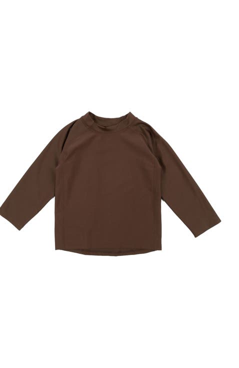 Kids Long Sleeve Rash Guard, UPF 50+ Swim Shirt