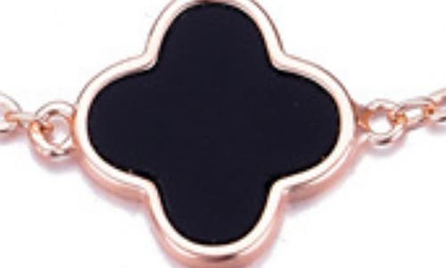 Adornia Black Clover Bracelet In Multi