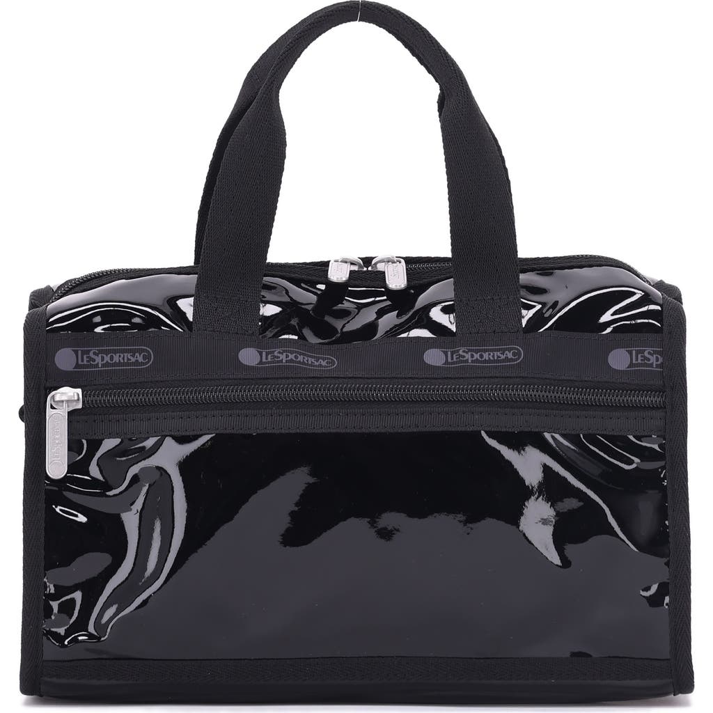 Lesportsac Mir Mini Metallic Duffle Bag In Black