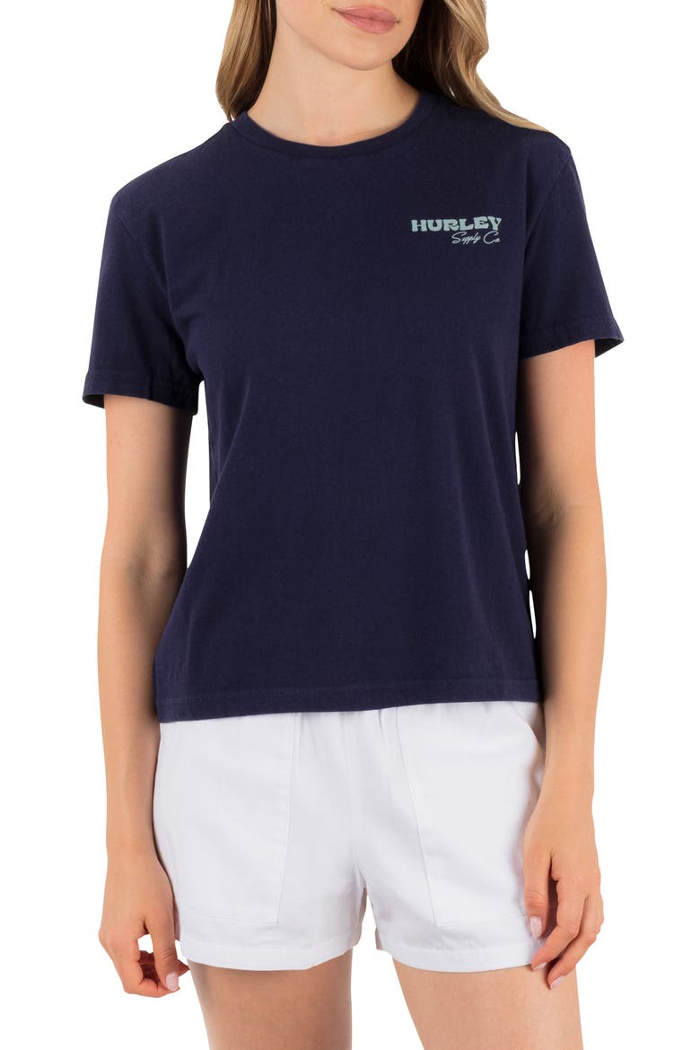 Island Scape Graphic Tee, Main, color, ECLIPSE