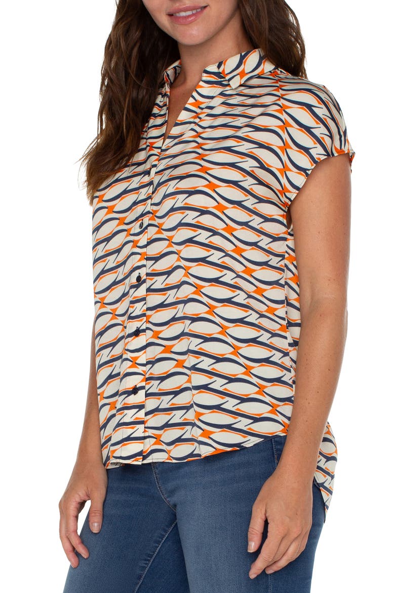 Dolman Sleeve Top, Alternate, color, LAVA GEO