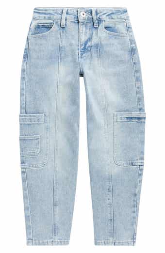 YMI Kids' Barrel Leg Cargo Jeans
