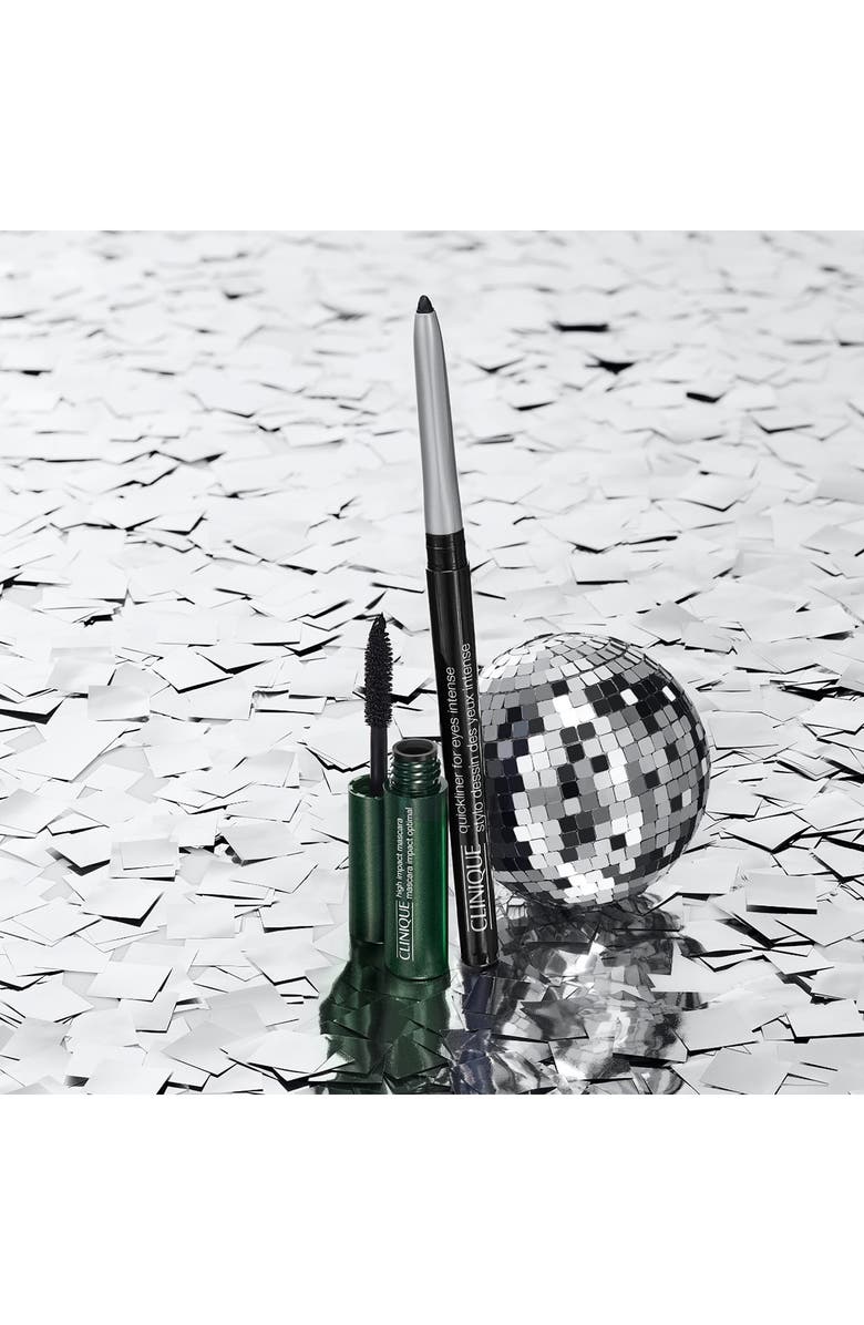 Clinique Easy Eye Makeup Mascara + Eyeliner Holiday Duo Gift Set $26 Value, Alternate, color,