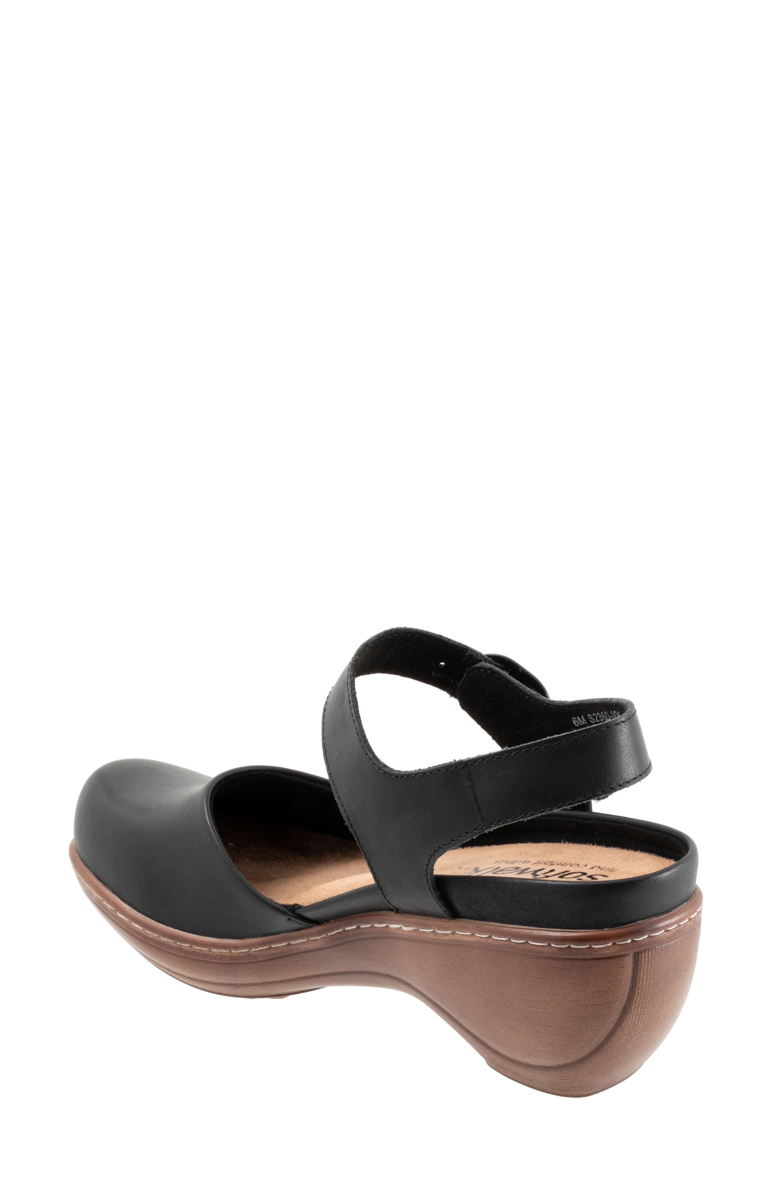SoftWalk<sup>®</sup> Mabelle Ankle Strap Clog, Alternate, color, Black