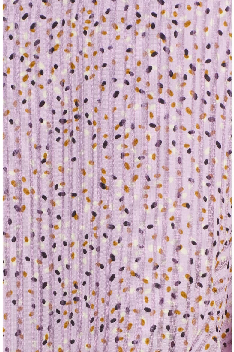 Printed Flounce Hem Wrap Skirt, Alternate, color, LAVENDER DOT