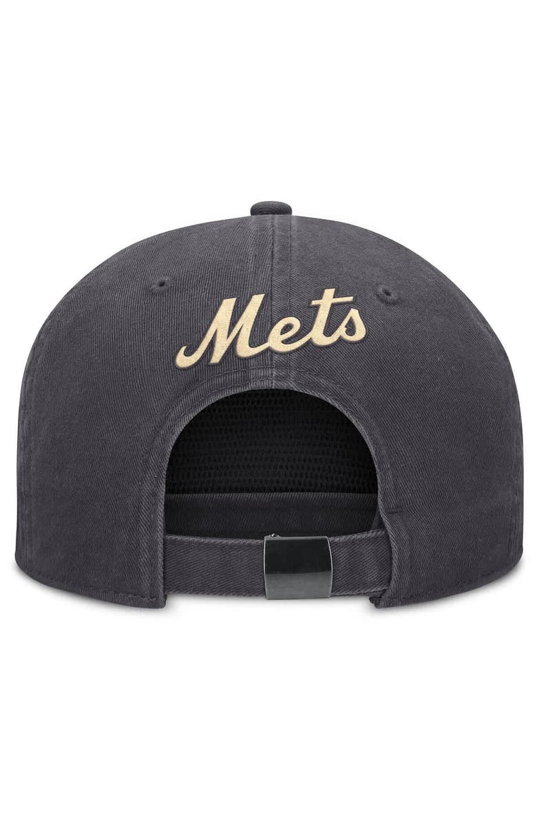Nike Men's Nike Anthracite New York Mets Monotone Pro Adjustable Hat, Alternate, color,