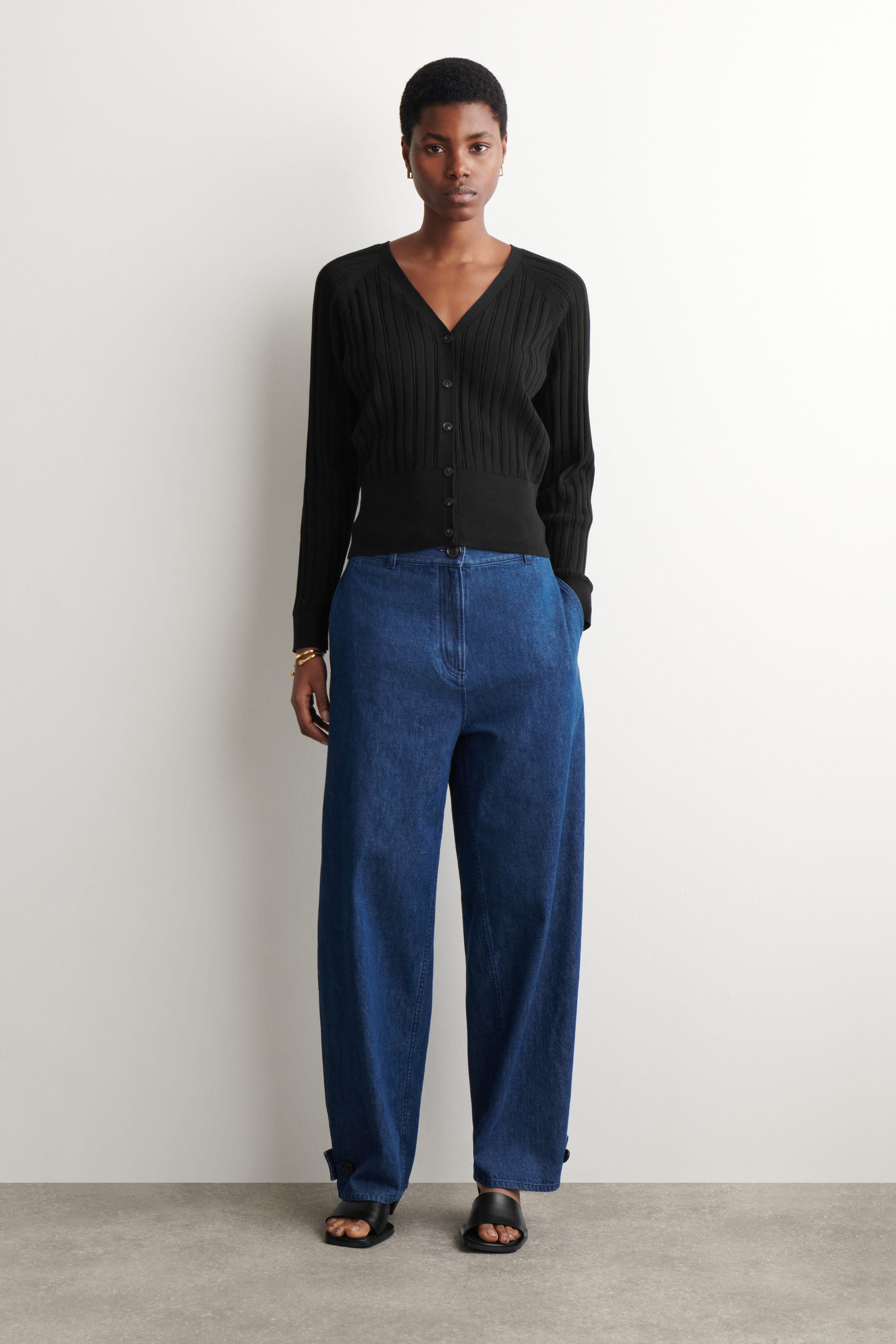 Pointelle-Knit Cotton Cardigan - image 2