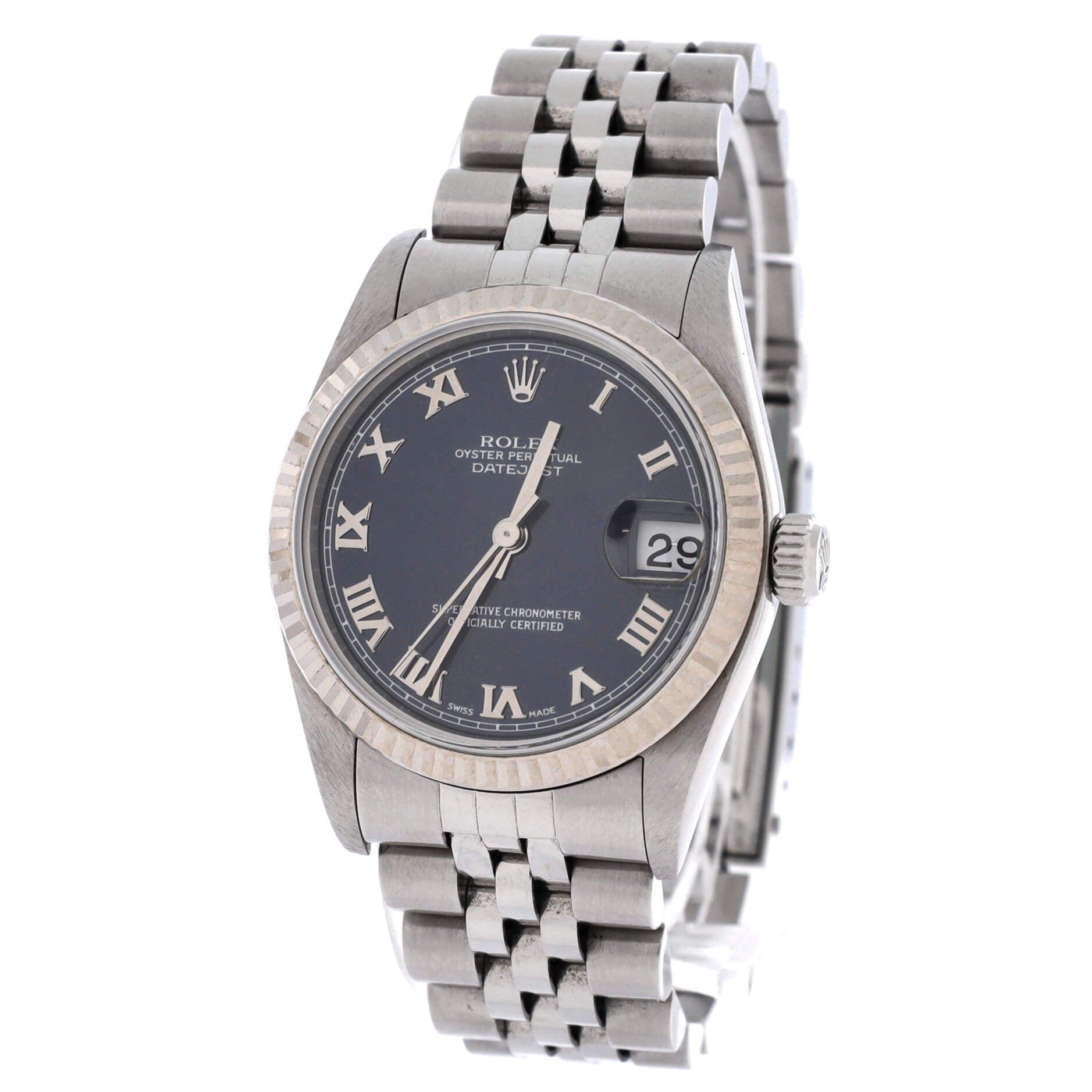 Oyster Perpetual Datejust Automatic Watch Stainless Steel and White Gold 31, Alternate, color, Metallic Silver