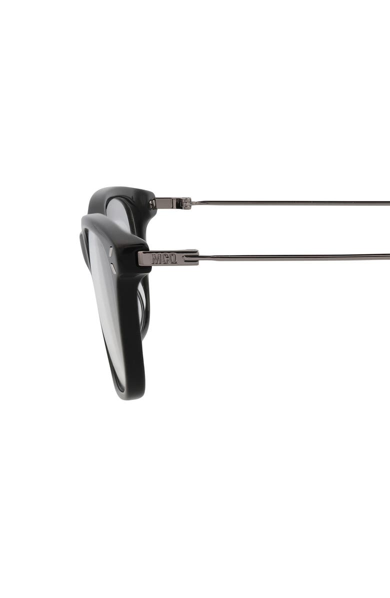 McQueen 54mm Square Optical Glasses, Alternate, color,