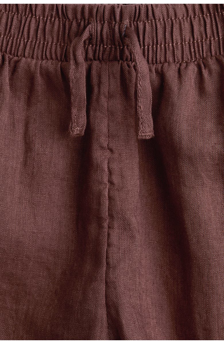 H&M Linen pants, Alternate, color, Brown