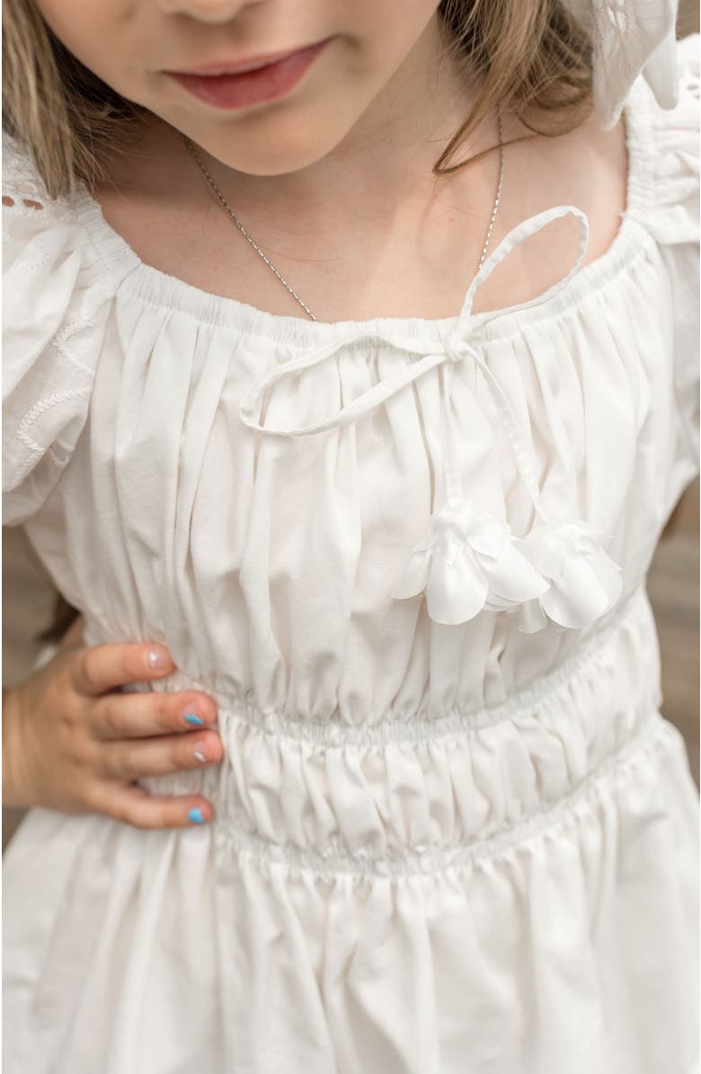 Petite Maison Kids Blanca Cotton Dress, Alternate, color, White
